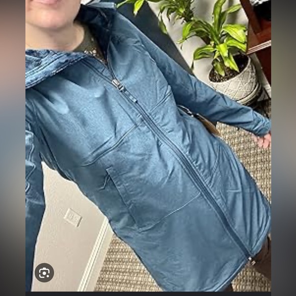 The north face Shelbe parka xs fur lined teal - Picture 6 of 7